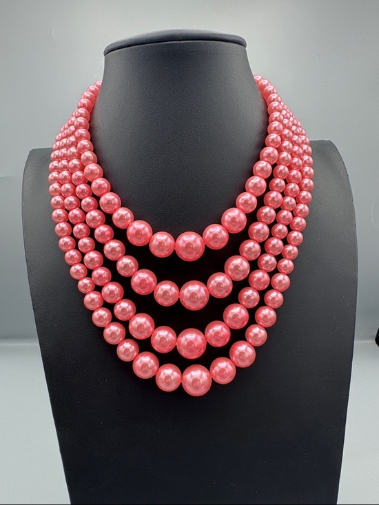 Jewelry - Multi-Strand  Pink Pearl Necklace
